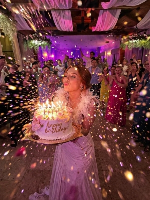 The Grand Crystal Hall luxury lodge event rental Alpharetta